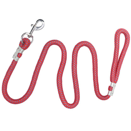 Heavy Duty Rope Dog Leash | Strong Leash for Medium & Large Dogs | Non-Slip Handle, Rustproof Hook, Tangle-Free Daily Leash for Walking & Training