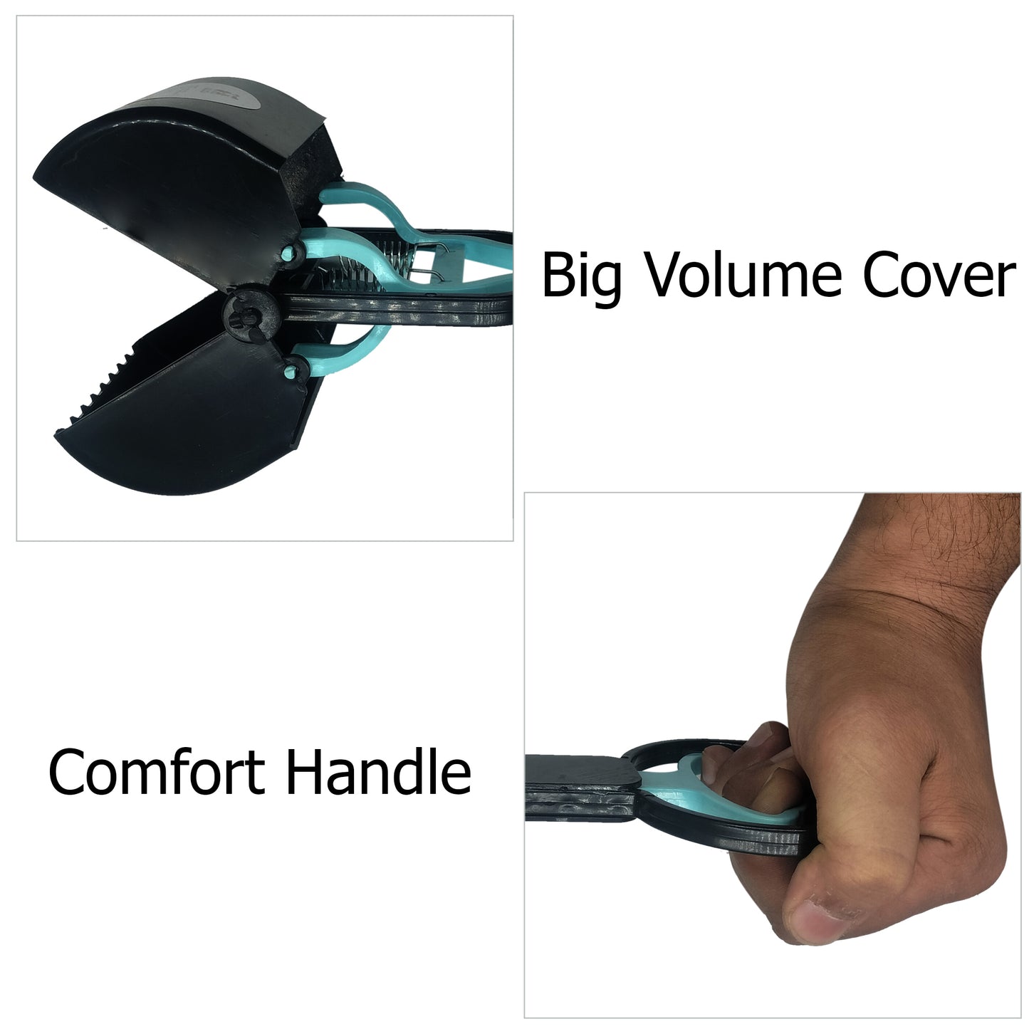 Dog Poop Scooper for Small Dogs | Portable Waste Picker with Handle | Lightweight, Durable Pet Poop Cleaning Tool for Easy Use