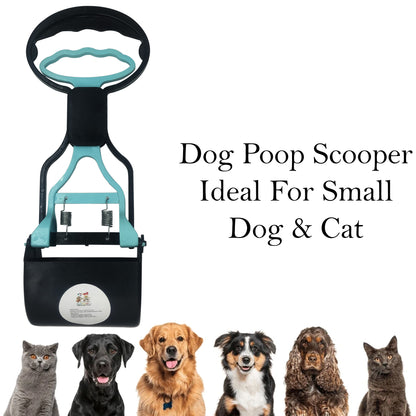 Dog Poop Scooper for Small Dogs | Portable Waste Picker with Handle | Lightweight, Durable Pet Poop Cleaning Tool for Easy Use