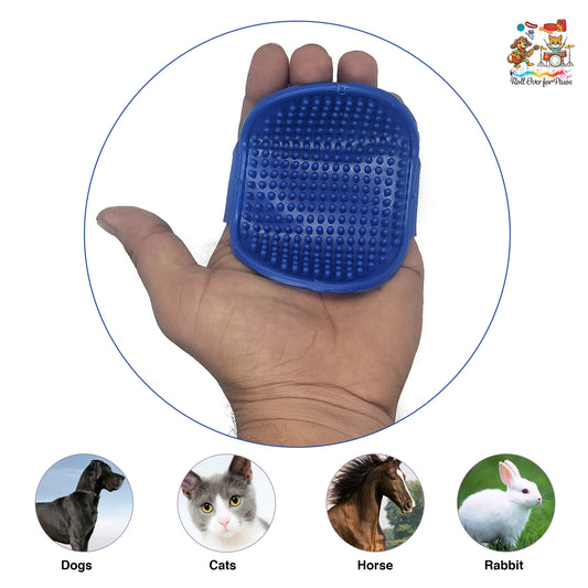 Dog Bathing Glove Scrubber for Pets – Adjustable Soft Silicone Grooming Brush for Dogs & Cats | Massaging Bath Mitt with Anti-Slip Design | Ideal for Hair Removal & Deep Cleaning During Bath