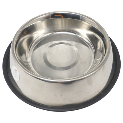 Rolloverforpaws 1800ml Stainless Steel Dog Bowl – Large, Heavy-Duty Pet Food & Water Dish with Non-Slip Rubber Base for Big Dogs – Durable, Rust-Resistant & Easy to Clean