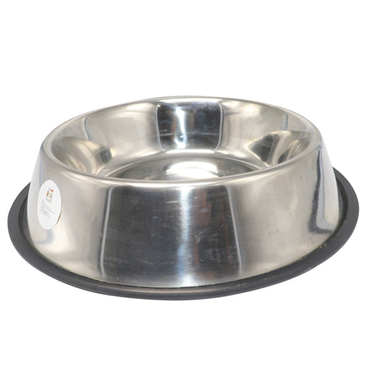 Rolloverforpaws 1800ml Stainless Steel Dog Bowl – Large, Heavy-Duty Pet Food & Water Dish with Non-Slip Rubber Base for Big Dogs – Durable, Rust-Resistant & Easy to Clean