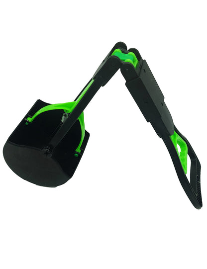 Rolloverforpaws Dog Poop Scooper Folding , Pet Waste Potty Picker | Black & Green | Big Size