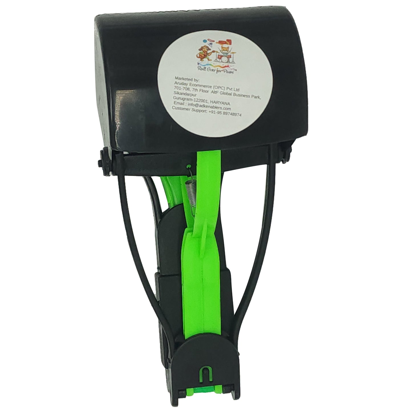 Rolloverforpaws Dog Poop Scooper Folding , Pet Waste Potty Picker | Black & Green | Big Size